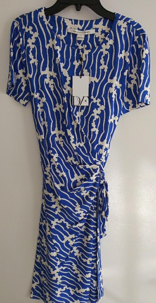 Zoe Dress Folia Duo Blue